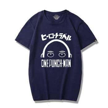 多創(chuàng)藝（DUOCHUANGYI） 短袖 男士T恤 藏青色onepunchman 