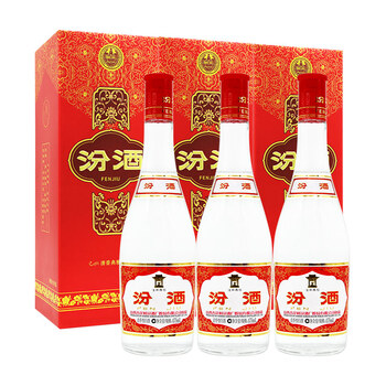 汾酒42度375mL-500mL，475ml*3瓶 清香型，清香