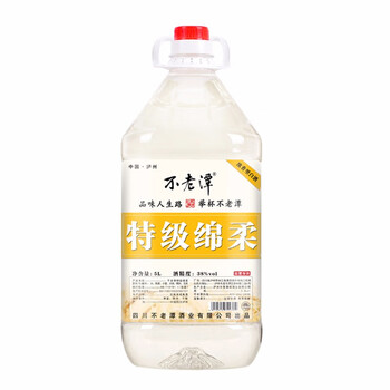 不老潭38度750ml及以上，5L 濃香型，濃香