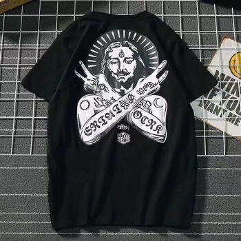 古萊登（GODLIKE） 短袖 男士T恤 法老-黑色 