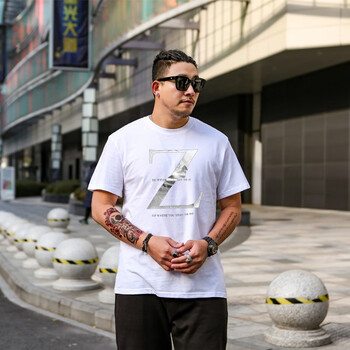 大碼哥 短袖 男士T恤 大碼-大Z-白色 