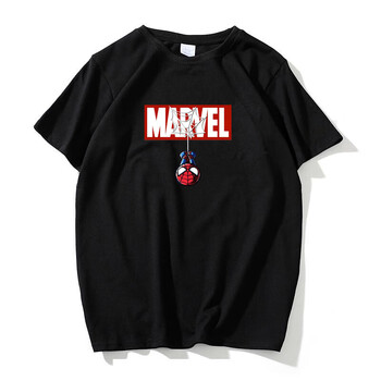 AOWOFS 短袖 男士T恤 蜘蛛俠MARVEL(黑) 
