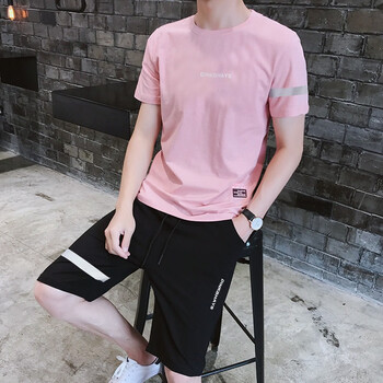 賓爵倫（BINGEOLON） 短袖 男士T恤 F022粉紅 