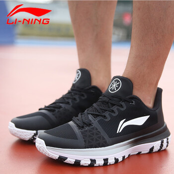 李寧（LI-NING）籃球鞋-4 標準黑/標準白 42