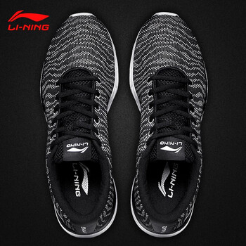 李寧（LI-NING）跑步鞋新基礎(chǔ)黑/銀灰色-3 