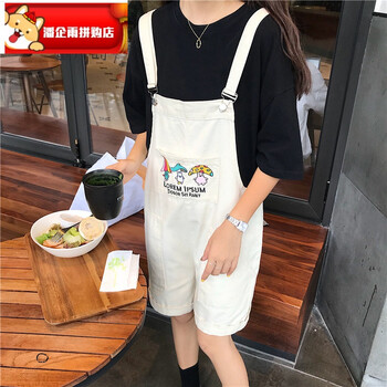 俏皮減齡背帶褲，微胖女生的福音