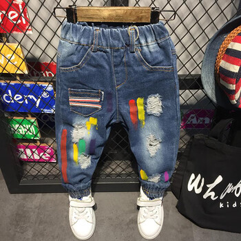 男童牛仔小腳褲單