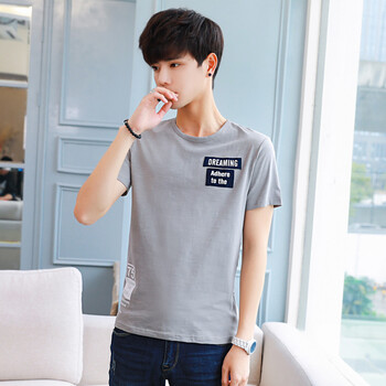 耐佐（NAIZUO） 短袖 男士T恤 715灰色 