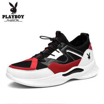 花花公子（PLAYBOY）男士黑/紅 41