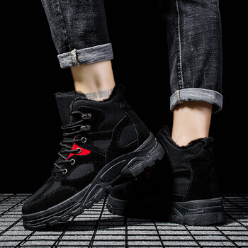 百狄（BYETIVE）男士F01-1黑色(加絨)(內增高) 40