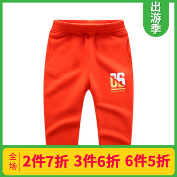 男大童抓絨褲子