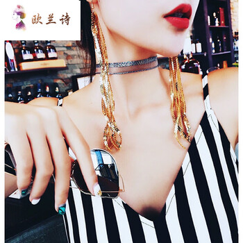 歐蘭詩耳環(huán)，高檔金色款耳環(huán) 高檔銀色款耳環(huán) 圖片款頸鏈合金鍍銀鍍金