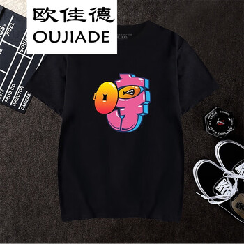 歐佳德（OUJIADE） 短袖 男士T恤 黑色 A7603 