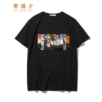 蒂瑾夕 短袖 男士T恤 黑色（曉全員-彩） 