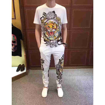 Boy Bees 短袖 男士T恤 8175款白色 T恤+褲子 