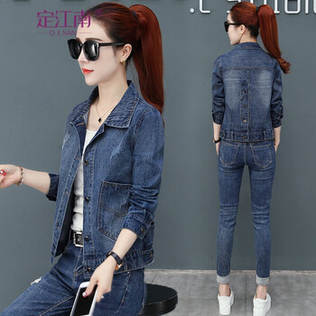 牛仔外套女短款毛