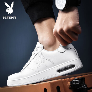 花花公子（PLAYBOY ESTABLISHED 1953）男士9AX006769D氣墊白 39