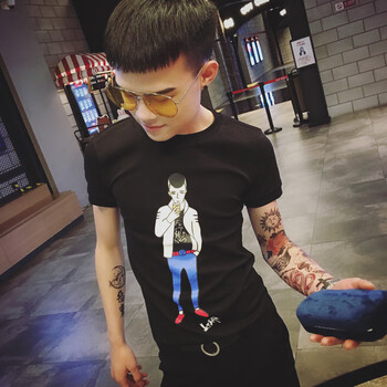 KtingHomme 短袖 男士T恤 黑色 