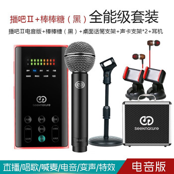 森然（Seeknature）  懸掛式 麥克風 播吧二代電音版+森然棒棒糖黑麥克風