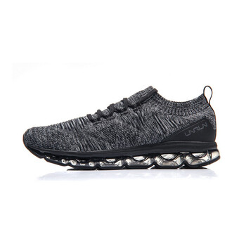 李寧（LI-NING）跑步鞋089-1標(biāo)準(zhǔn)黑/鐵青灰 