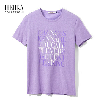海一家（Hieiika） 短袖 男士T恤 淺紫花紋31 