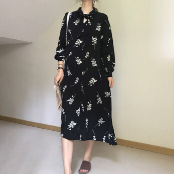 修身長袖連衣裙，告別微胖界