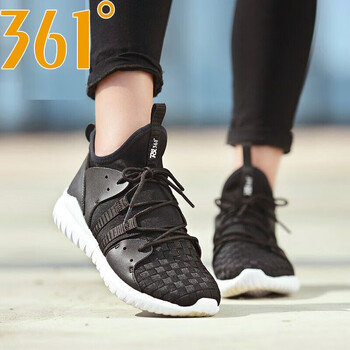361度跑步鞋6703黑/白（女） 