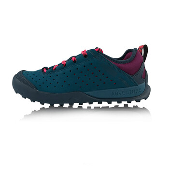 李寧（LI-NING）跑步鞋AHTL036-1池藍(lán)/草莓紅 