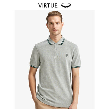 富紳（Virtue） 短袖 男士T恤 花灰色 