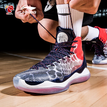 李寧（LI-NING）籃球鞋火龍果-寶藍色/李寧紅/白 