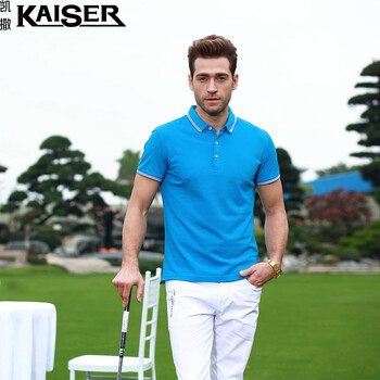 凱撒（KAISER） 短袖 男士T恤 天藍色 