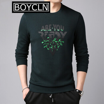 BOYCLN 長袖 男士T恤 綠色 L