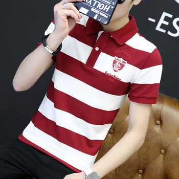 艾以純森（AIYICHUNSEN） 短袖 男士T恤 紅色1616艾以純森 