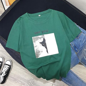 時(shí)尚短袖寬松上衣，打造優(yōu)雅小臉