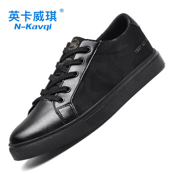 英卡威琪（N-kavqi）男士冰絲鞋面黑色1741D 41