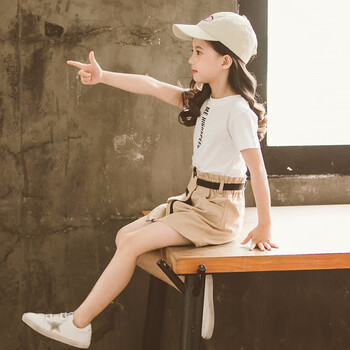 韓時尚女童套裙