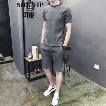 司度（SIDUVIP） 短袖 男士T恤 灰色 