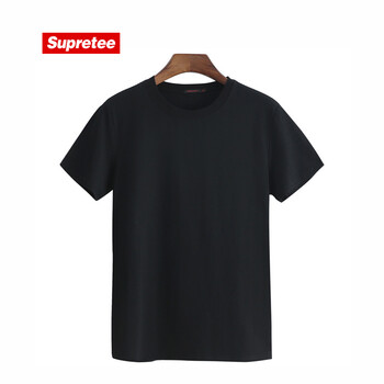 supretee 短袖 男士T恤 黑色空白T恤 