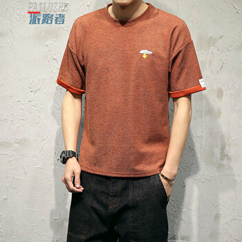 派路者（PAILUZHE） 短袖 男士T恤 紅色 
