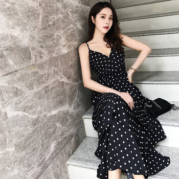 義蘭 圓點 印花 連衣裙