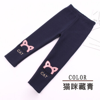 女童韓版繡花打底褲