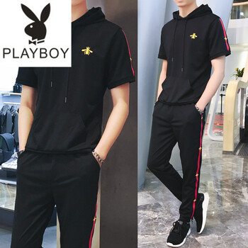 花花公子（PLAYBOY ESTABLISHED 1953） 短袖 男士T恤 1號色 
