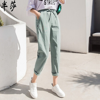 半莎  哈倫褲 女 九分褲 休閑褲
