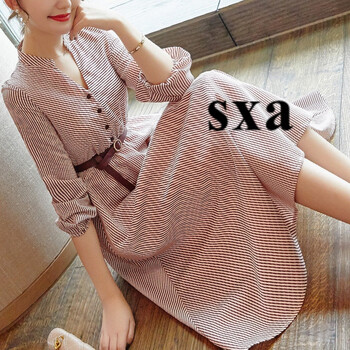 SXA 條紋  連衣裙