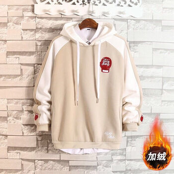 快樂嘉人 長袖 男士T恤 加絨Y44卡其 S，XL，L，XXL，XXXL，M