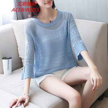 純棉印花毛衣，微胖妹子的好選擇