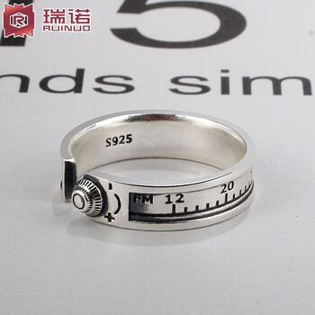 瑞諾（Ruinuo）戒指925銀，銀