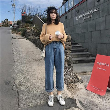 九分牛仔喇叭褲，穿出你的少女心
