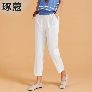元素,新款,文藝,樣式,流行,趨勢(shì),范女褲,棉麻