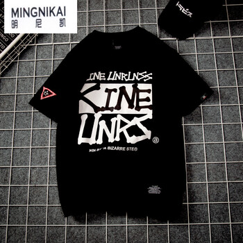 明尼凱（MINGNIKAI） 短袖 男士T恤 黑色 